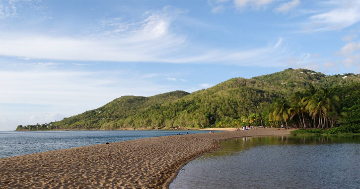 Caribbean mountains in Guadeloupe