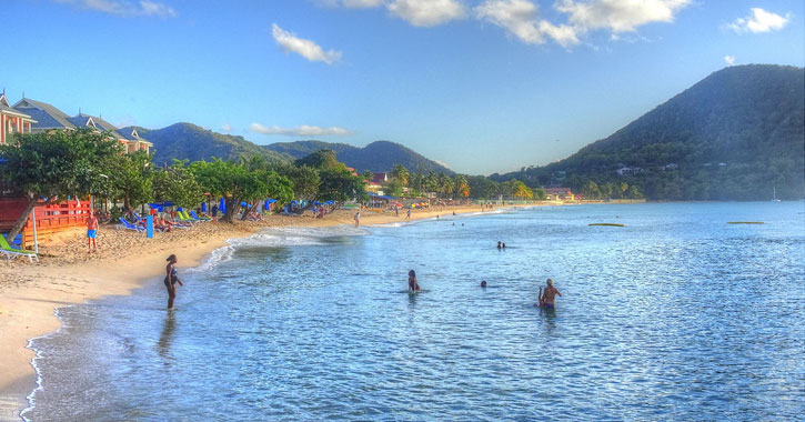 snorkeling in St Lucia 